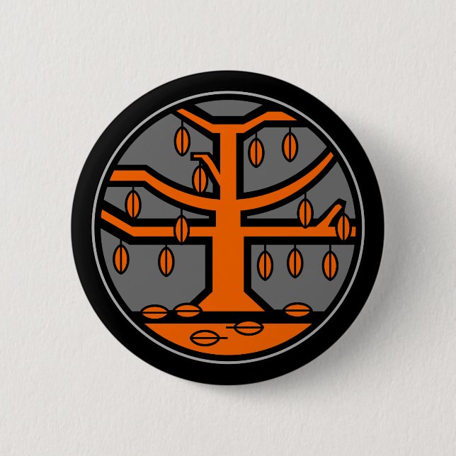 Season Medallion: Autumn Pinback Button (Front)
