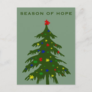 Season of Hope - Autism Holiday Postcard