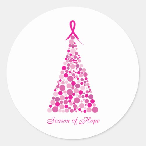 Season of Hope _ Breast Cancer Classic Round Sticker