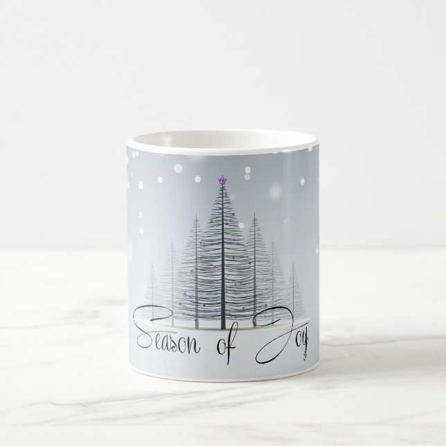 Season of Joy Winter Trees Coffee Mug (Center)