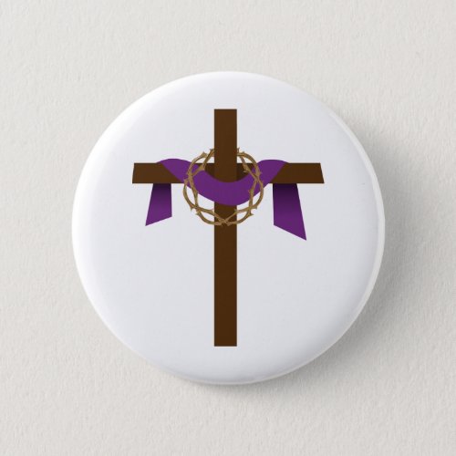 Season Of Lent Cross Button