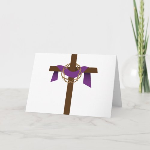 Season Of Lent Cross Card