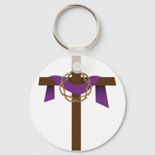 Season Of Lent Cross Keychain