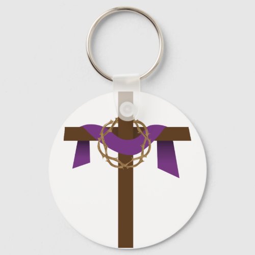 Season Of Lent Cross Keychain