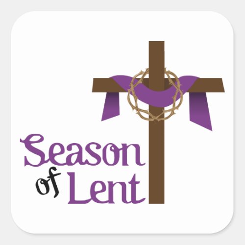 Season Of Lent Square Sticker