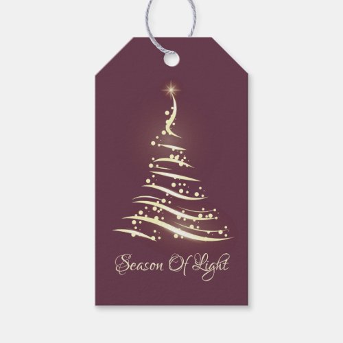 Season Of Light l Christmas New Years Holiday Gift Tags