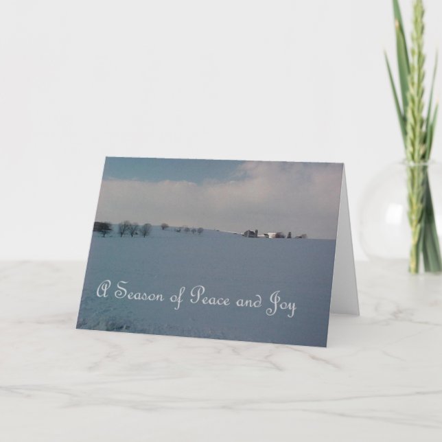 Season of Peace and Joy Holiday Card (Front)