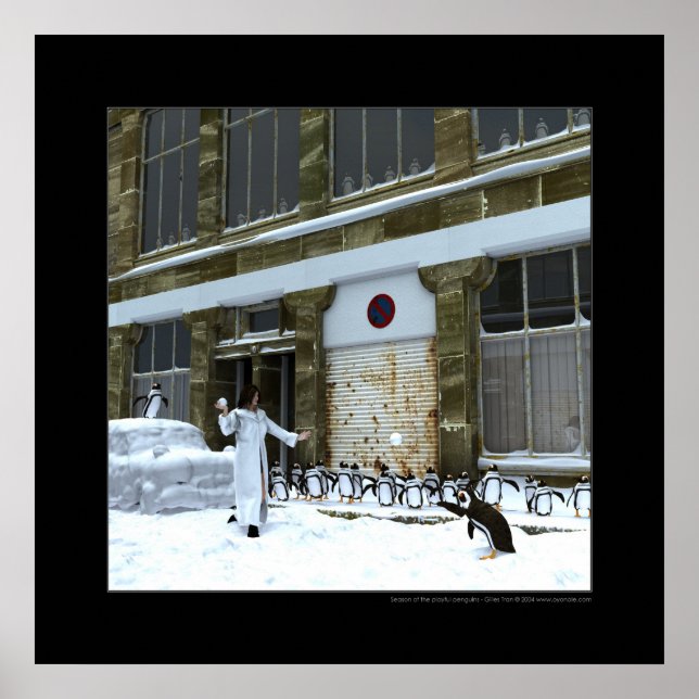 Season of the playful penguins poster (Front)