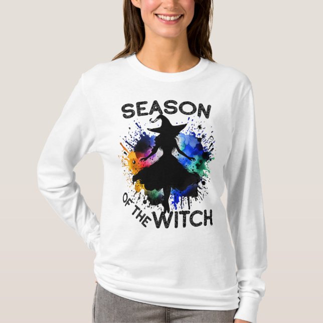 Season of the Witch, Halloween Party T-Shirt (Front)