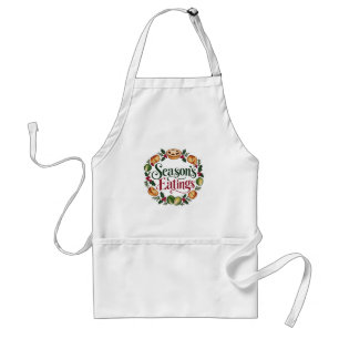 Season’s Eatings Funny Christmas Food Adult Apron