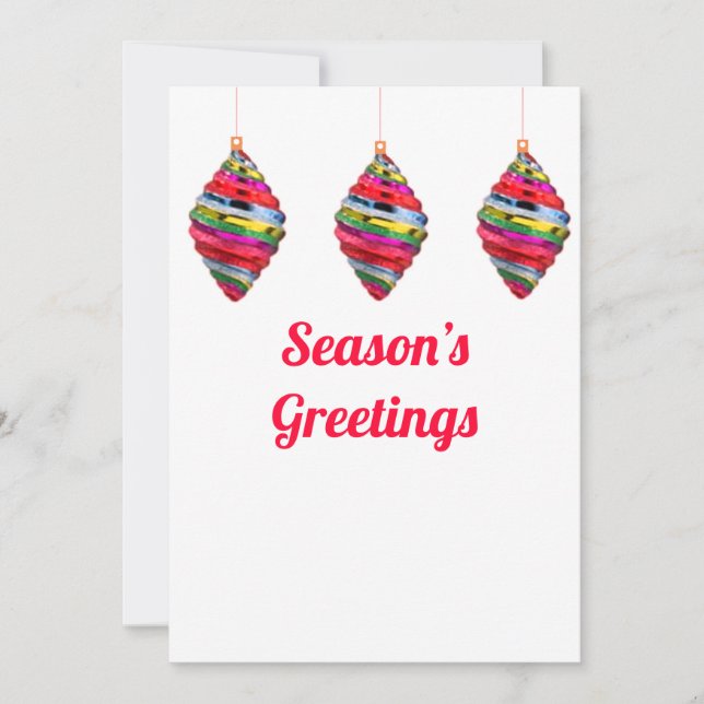 Season’s Greetings Christmas Card (Front)