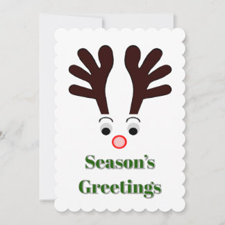 Season’s Greetings Flat Holiday Card