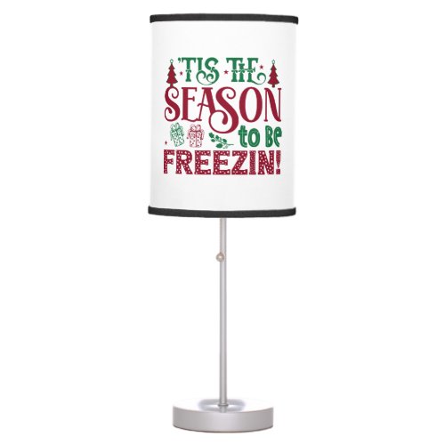  Season to be Freezing Funny Winter Snowman Table Lamp