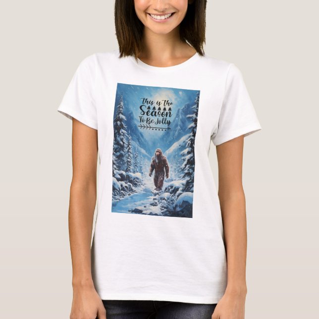 Season To Be Jolly Bigfoot T-Shirt (Front)