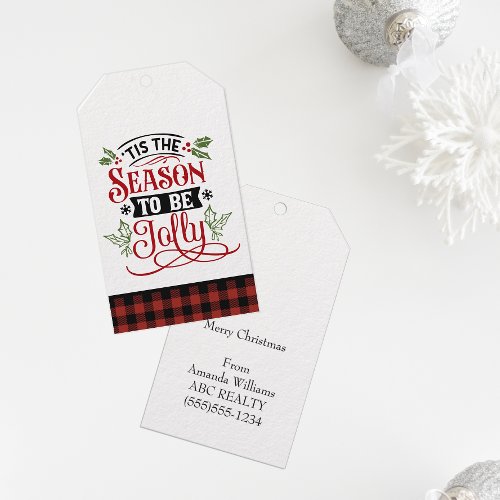 Season to be Jolly Christmas Pop By Gift Tags