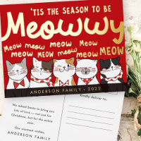 Season to be Meowwy Funny Cute Cats Caroling