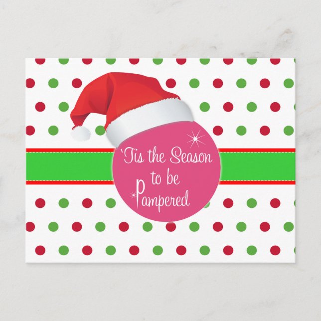 Season to be Pampered- Perfectly Posh Post card (Front)