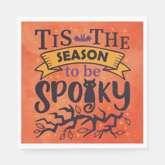 Season To Be Spooky Halloween Napkins (Front)