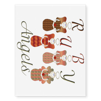 Seasonal Angels Temporary Tattoos