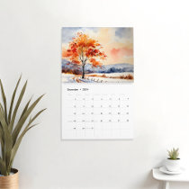 Seasonal art calendar 2024 | Water color