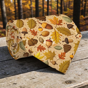 Seasonal Autumn Fall Harvest Necktie Tie