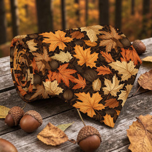 Seasonal Autumn Fall Leaves Necktie Tie