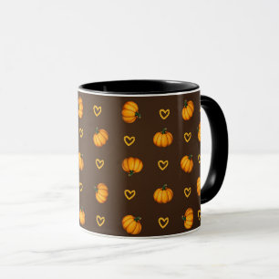 Seasonal Autumn Fall Pumpkin Cute Trendy Pattern Mug
