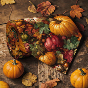 Seasonal Autumn Fall Pumpkin Necktie Tie