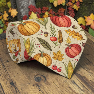 Seasonal Autumn Fall Pumpkin Necktie Tie