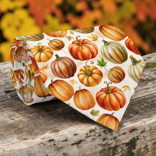 Seasonal Autumn Fall Pumpkin Necktie Tie