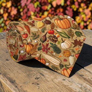 Seasonal Autumn Fall Pumpkin Necktie Tie