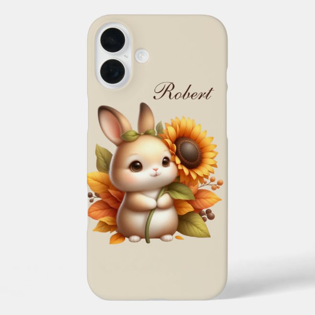 Seasonal bunny add name  Case-Mate iPhone case (Back)