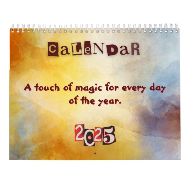 Seasonal Calendar with Artwork 2025  (Back)