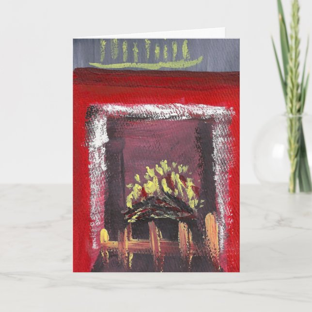Seasonal Card Fireplace E3 (Front)