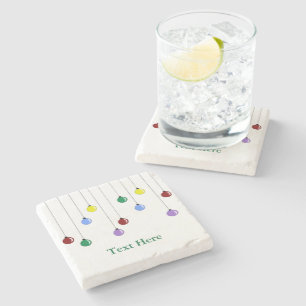 Seasonal Christmas Decorations Stone Coaster