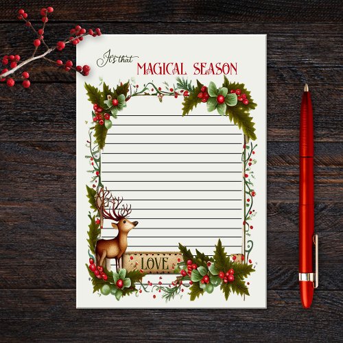 Seasonal Christmas Fun Reindeer  Post_it Notes