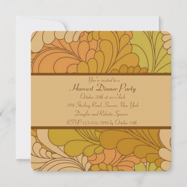 Seasonal Colors Invitation (Front)