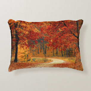 Seasonal colors of autumn  accent pillow