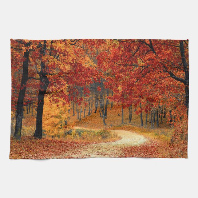 Seasonal colors of Autumn Kitchen Towel (Horizontal)
