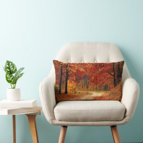 Seasonal colors of Autumn Lumbar Pillow