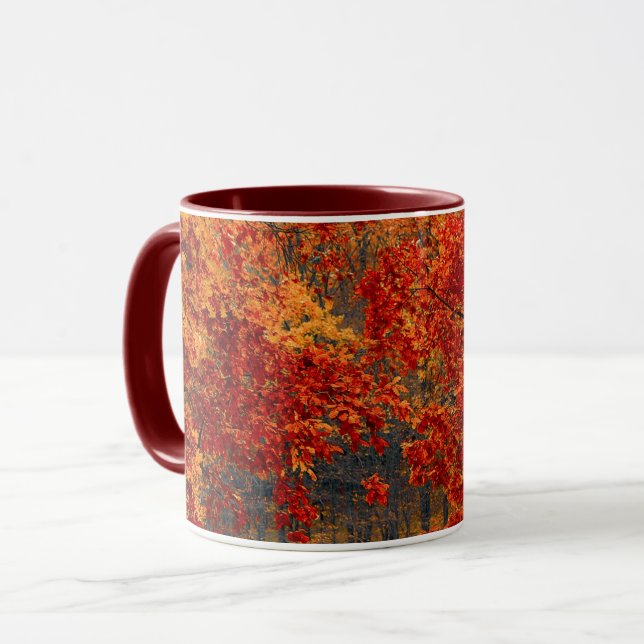 Seasonal colors of Autumn Mug (Front Left)