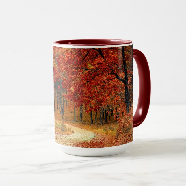 Seasonal colors of Autumn Mug (Front Right)