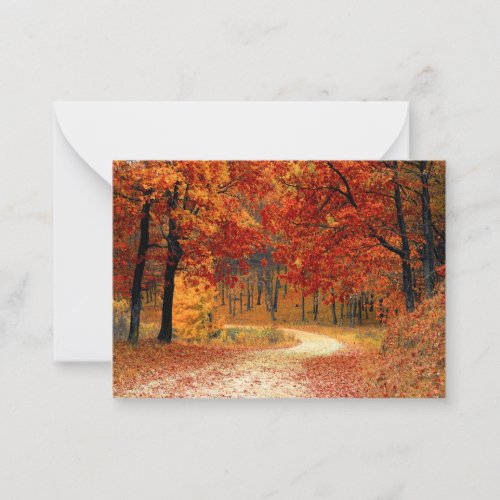 Seasonal colors of Autumn Note Card