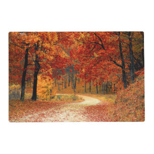 Seasonal colors of autumn placemat