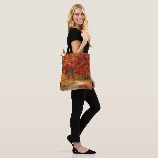 Seasonal colors of Autumn Tote Bag (On Model)