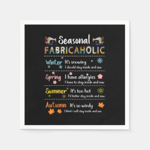 Seasonal Fabricaholic Winter Spring Summer Autumn Napkins