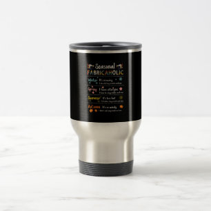 Seasonal Fabricaholic Winter Spring Summer Autumn Travel Mug