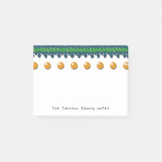 Seasonal Family Notes with Custom Text and Color