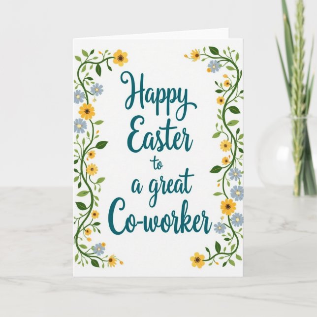 Seasonal Floral Greeting Card (Front)