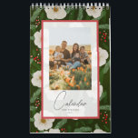 Seasonal Floral Pattern Family Photo Calendar<br><div class="desc">This elegant calendar features your photos with seasonal floral patterns. Personalize it for your needs. You can find matching products at my store.</div>
